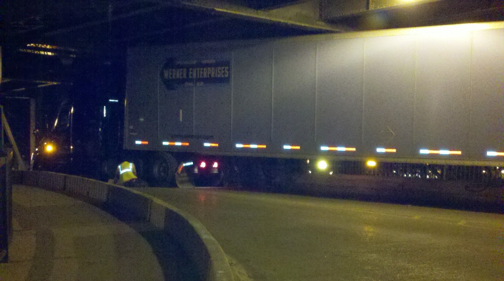 Truck stuck